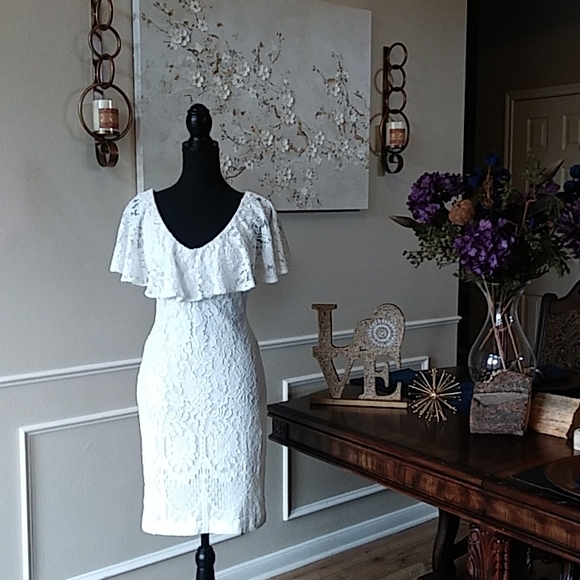 Lauren Ralph Lauren Women's Tamalira Floral Lace Cocktail Dress. Size 6 - Picture 12 of 17